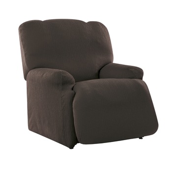 Husa elastica pentru fotoliu cu recliner mecanic Kring Brilliante, intre 70-110 cm, 60% bumbac+ 35% poliester + 5% elastan, Maro inchis Husa elastica pentru fotoliu cu recliner mecanic Kring Brilliante, intre 70-110 cm, 60% bumbac+ 35% poliester + 5% elastan, Maro inchis