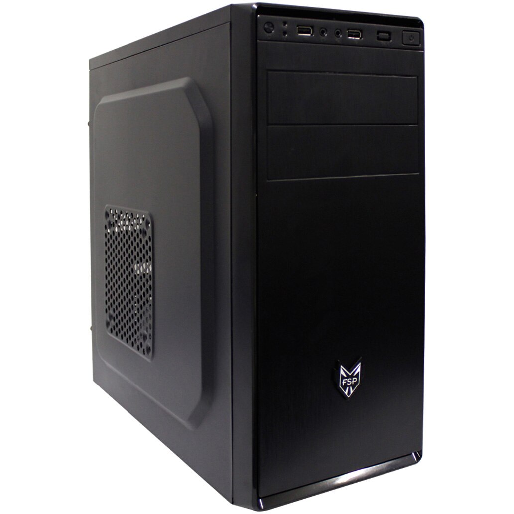 Carcasa FSP CMT 130, fara sursa, Middle Tower, ATX, Black