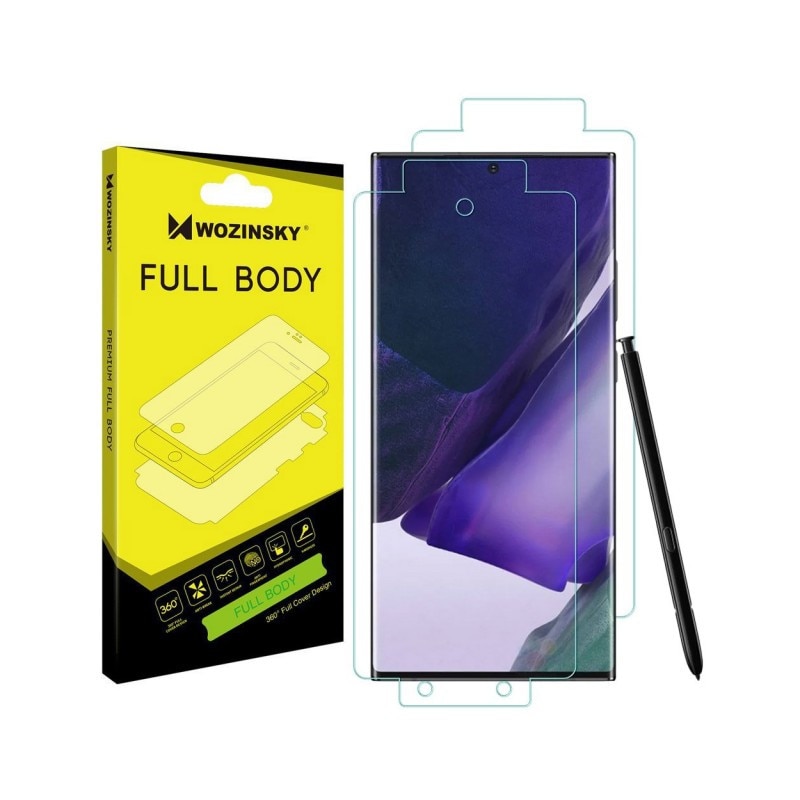 Folie Fata Spate Si Laterale Wozinsky Full Cover Regenerabila Samsung Galaxy Note 20 Ultra Transparenta , silicon