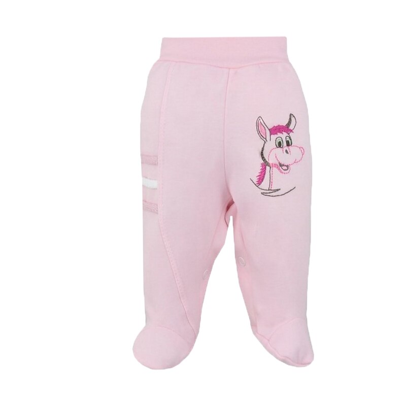 Pantaloni cu botosei pentru fete Koala Osiolek 2692, Roz, 80 cm
