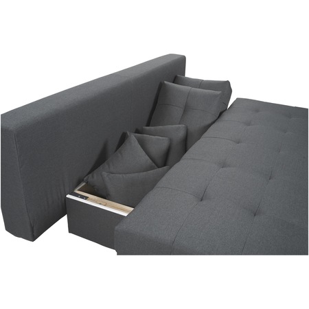 Canapea extensibila Minimaxx Maverick, 201x92 cm, stofa culoare Negru Cave