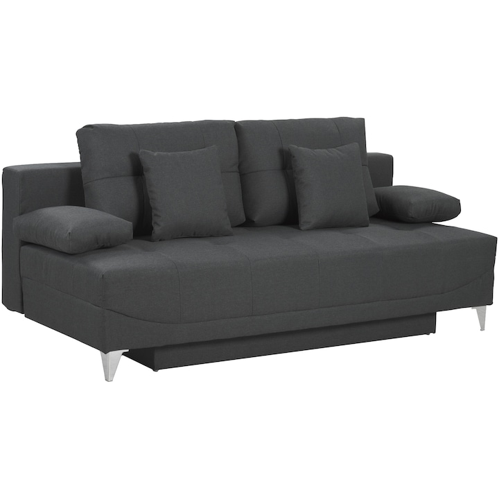 Разтегателен диван Minimaxx Maverick, 201x92 см, Черен