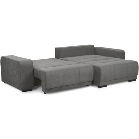 Coltar extensibil Minimaxx Spur, 270x166 cm, reversibil, stofa culoare Gri Stone