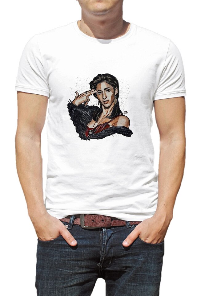 Tricou barbati, Casa de Papel,Nairobi, Alb, Alb