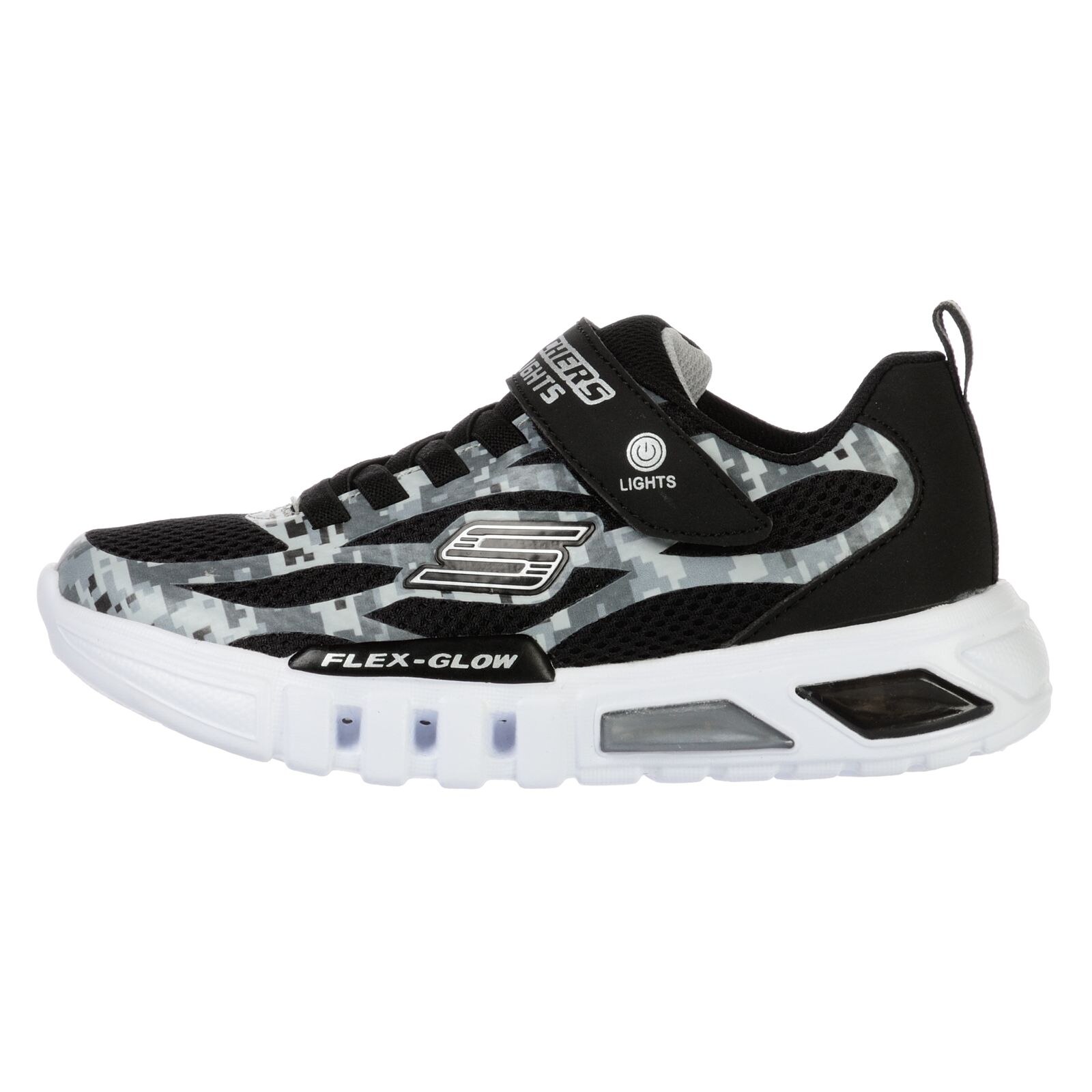 Pantofi sport Skechers FLEX-GLOW-TAREN 400018LBKGY Copii