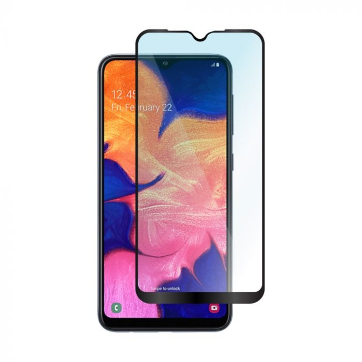 Стъклен Протектор за Samsung A10 Черен