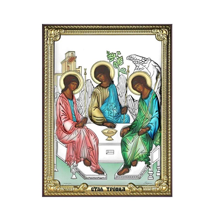 Icoana Argint Sfanta Treime 8x11 cm Color ClassGifts