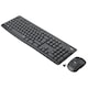 Logitech MK295 Silent Vezeték nélküli billentyűzet + egér, Magyar kiosztás, Fekete