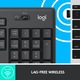 Logitech MK295 Silent vezeték nélküli billentyűzet és egér készlet, Nemzetközi angol kiosztás, Grafit