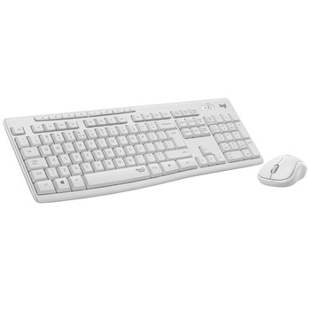 Kit wireless tastatura si mouse Logitech MK295 Silent, layout US INTL, Off white Kit wireless tastatura si mouse Logitech MK295 Silent, layout US INTL, Off white