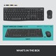Logitech MK295 Silent vezeték nélküli billentyűzet és egér készlet, Nemzetközi angol kiosztás, Grafit