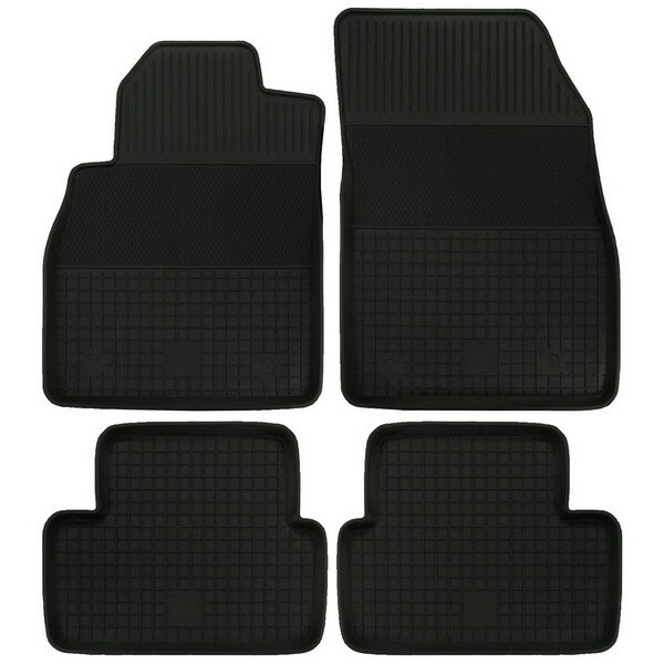 Set 4 covorase auto tip tavita POLGUM, Cauciuc, pentru OPEL ASTRA J 09.09-10.15, Negru