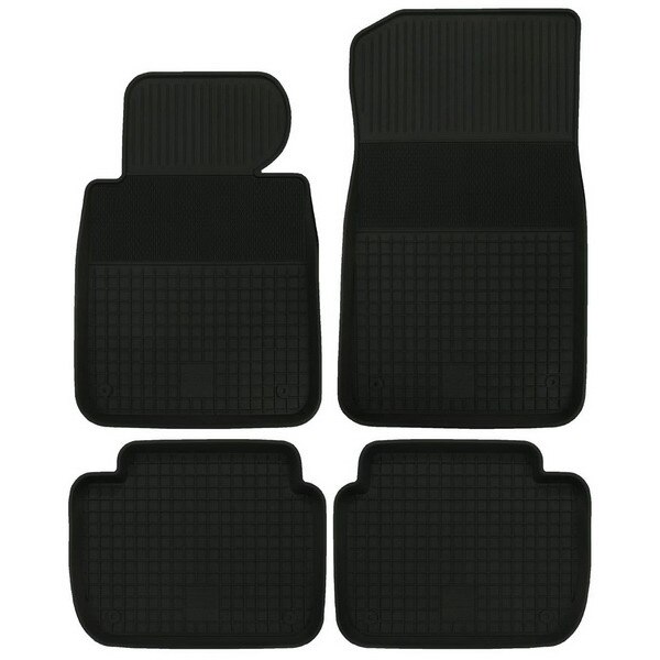 Set 4 covorase auto tip tavita POLGUM, Cauciuc, pentru BMW 3 (E46) 12.97-05.05, Negru