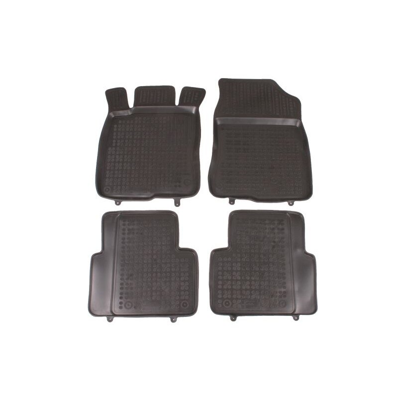 Set 4 covorase auto tip tavita REZAW PLAST, Cauciuc, pentru HONDA CIVIC X 02.17- HATCHBACK, Negru