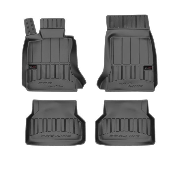 Set 4 covorase auto tip tavita Frogum, Cauciuc, pentru BMW 5 (E60), 5 (E61) 12.01-12.10 SALOON/STATION WAGON, Negru