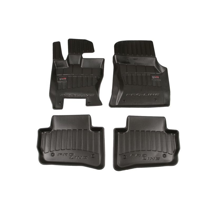 Set 4 covorase auto tip tavita Frogum, Cauciuc, pentru LAND ROVER RANGE ROVER VELAR 03.17-, Negru