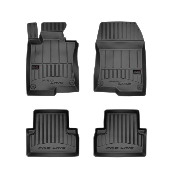Set 4 covorase auto tip tavita Frogum, Cauciuc, pentru HONDA ACCORD VIII 06.08- SALOON/STATION WAGON, Negru
