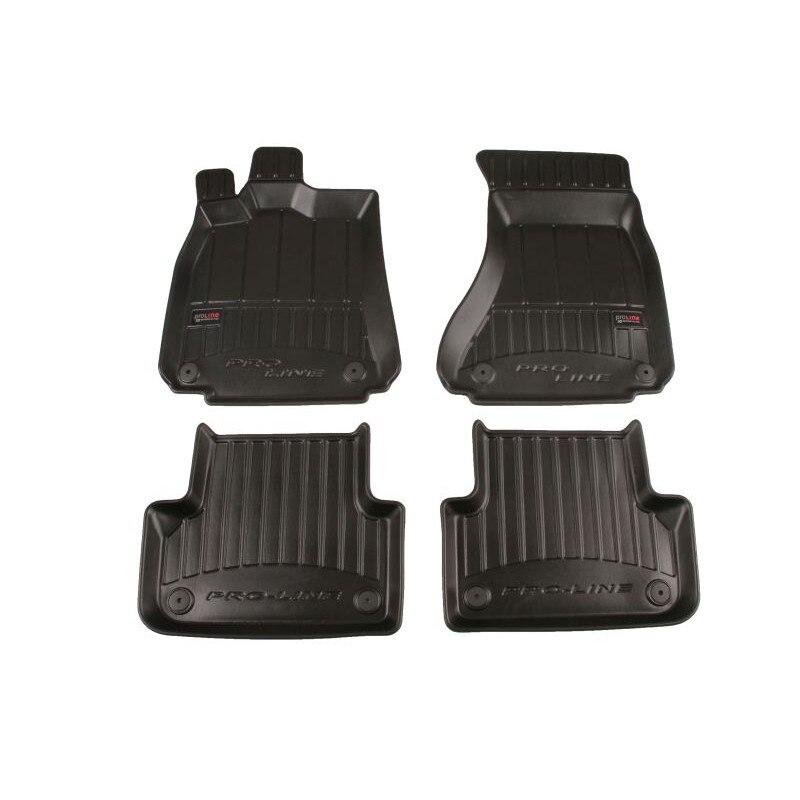Set 4 covorase auto tip tavita Frogum, Cauciuc, pentru AUDI A5 09.09-01.17 LIFTBACK, Negru