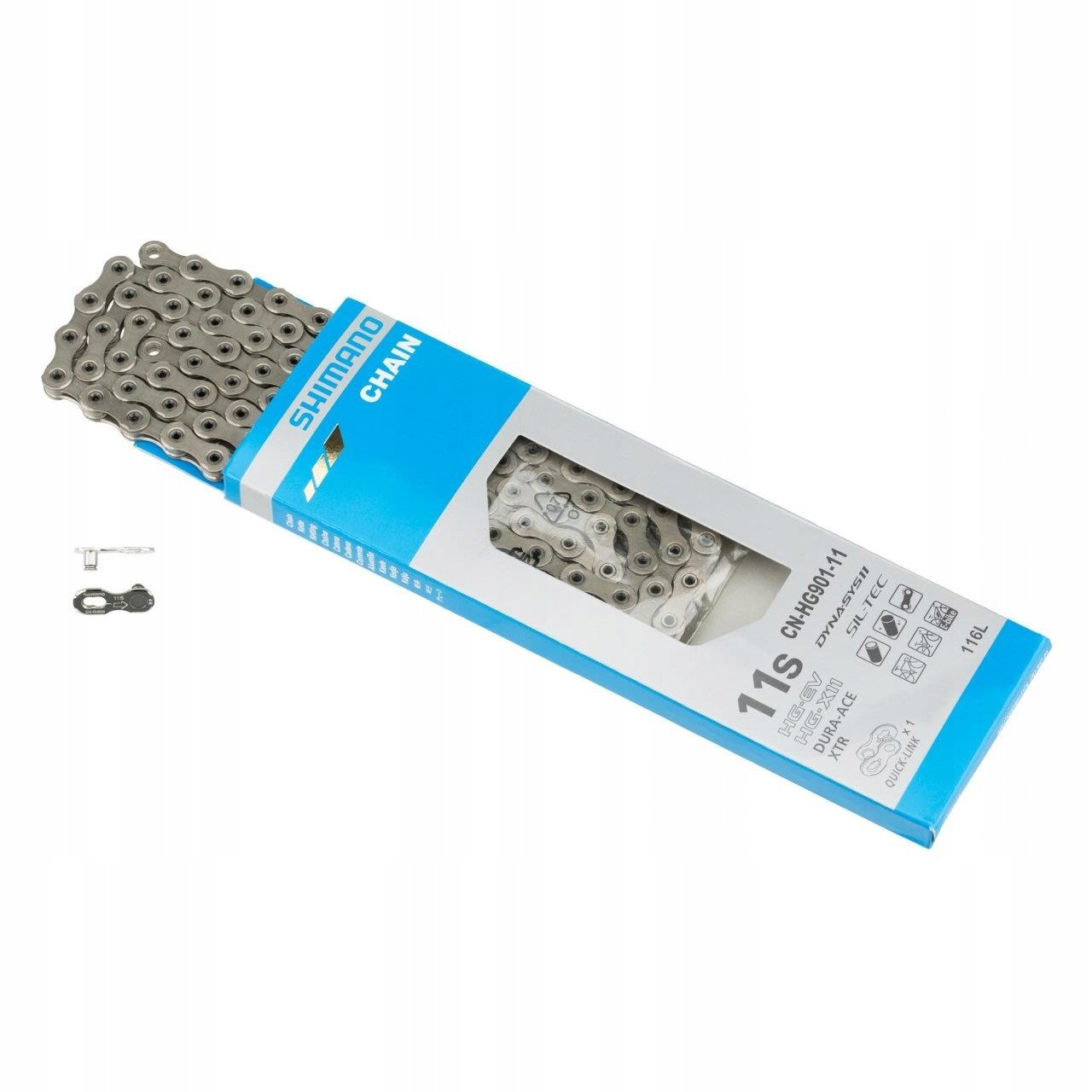 Lant Shimano XTR / Dura-Ace CN-HG901 11 Viteze 116 Zale - eMAG.ro