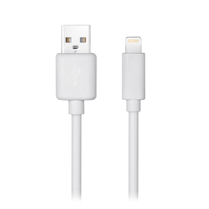 Cablu de date pentru iPhone, Ldnio 1.0 m 2.1A, cu incarcare rapida, alb