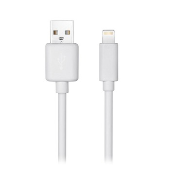 Cablu de date pentru iPhone, Ldnio 1.0 m 2.1A, cu incarcare rapida, alb Cablu de date pentru iPhone, Ldnio 1.0 m 2.1A, cu incarcare rapida, alb