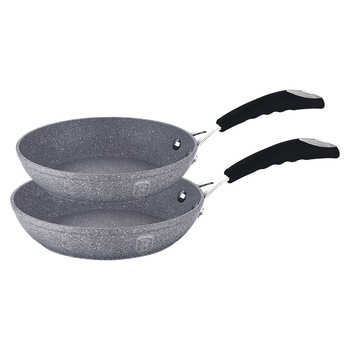 Set 2 tigai,BERLINGER HAUS-Stone touch line,aluminiu forjat,gri Set 2 tigai,BERLINGER HAUS-Stone touch line,aluminiu forjat,gri