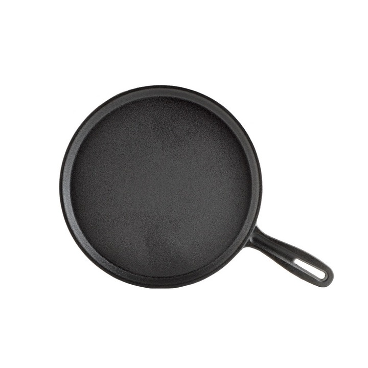 Aparat de clatite, Perfect Home, Fonta, 28 cm, Negru