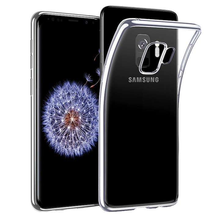 Прозрачен IAO калъф от Optim Clear SIlicone Съвместим със Samsung Galaxy S9