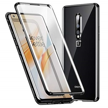 Husa Magnetic Glass 360° (sticla fata + spate) pentru OnePlus 8, Negru Husa Magnetic Glass 360° (sticla fata + spate) pentru OnePlus 8, Negru