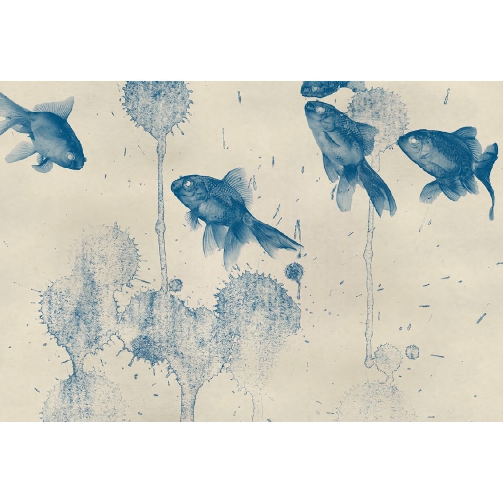 Fototapet animale Print digital ecologic Wizard Genius 5444-8 dimensiune 384cm (L) x 260cm (I) albastru