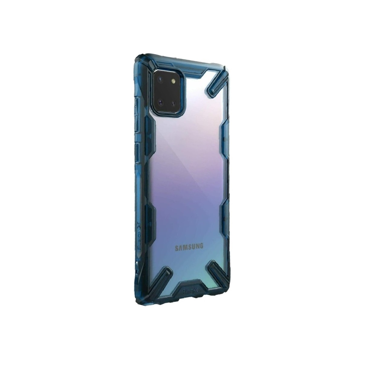 Husa Samsung Galaxy Note 10 Lite Ringke FUSION X Transparent/Albastru