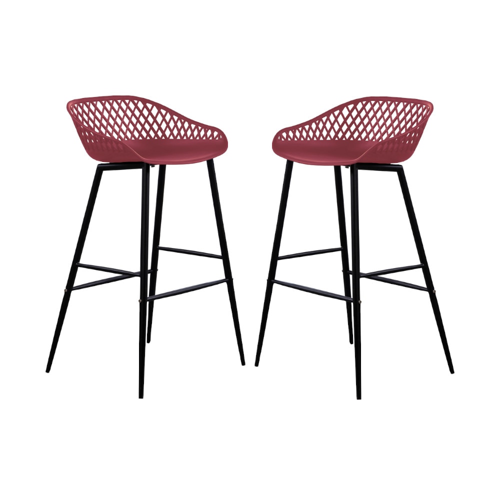 Set 2 scaune bar RAKI TOYAMA polipropilena 48x47x95cm negru