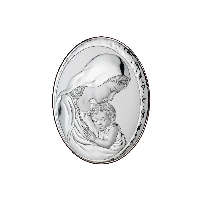 Icoana Argint 13x18cm Maica Domnului Cu Pruncul ClassGifts