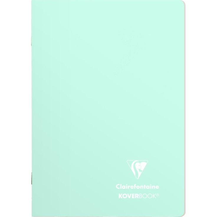 Caiet A5, capsat, 48 file, Clairefontaine KOVERBOOK, dictando, menta