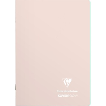 Caiet A5, capsat, 48 file, Clairefontaine KOVERBOOK, dictando, roz Caiet A5, capsat, 48 file, Clairefontaine KOVERBOOK, dictando, roz