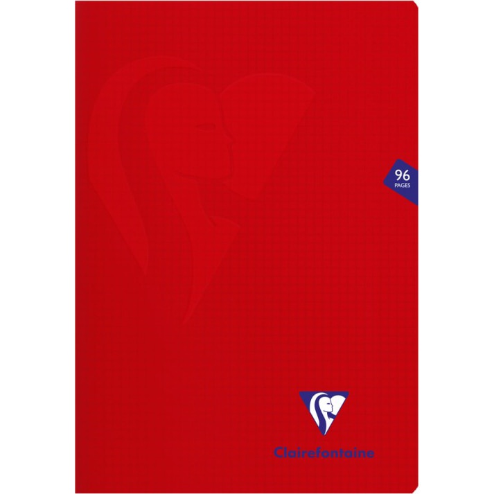 Caiet capsat A4, 48 file, Clairefontaine Mymesys, matematica, rosu