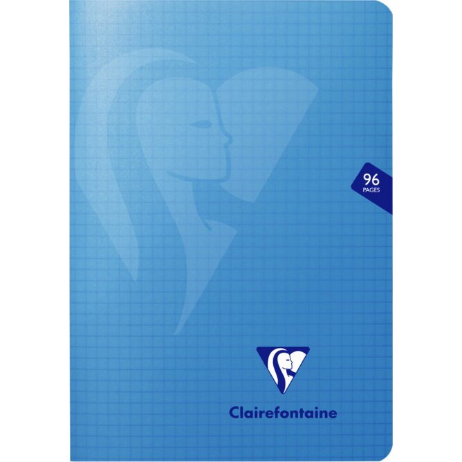 Caiet capsat A5, 48 file, Clairefontaine Mymesys, matematica, albastru