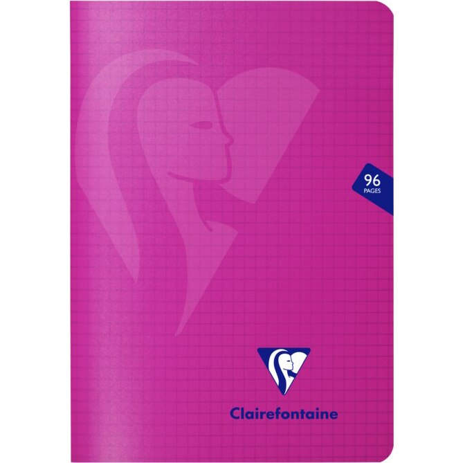 Caiet capsat A5, 48 file, Clairefontaine Mymesys, matematica, Roz