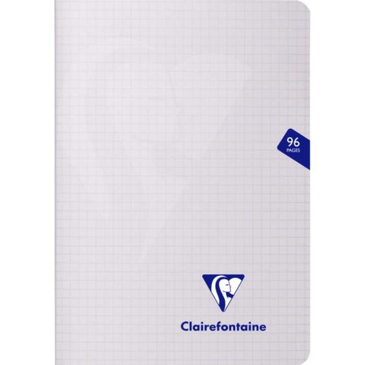 Clairefontaine Mymesys tűzött füzet, A5, 48 lap, négyzetrácsos, átlátszó