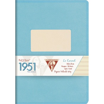 Caiet capsat A5+(14,8x21cm), 48 file, Dictando, Clairefontaine 1951 Turquoise Caiet capsat A5+(14,8x21cm), 48 file, Dictando, Clairefontaine 1951 Turquoise