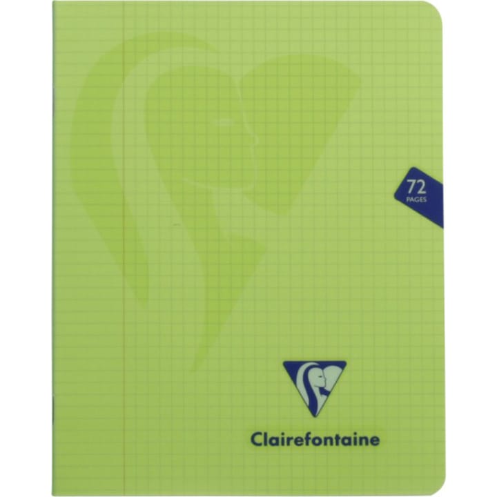 Clairefontaine Mymesys tűzött füzet, A5, 36 oldal, négyzetrácsos, 16.5x21cm, zöld