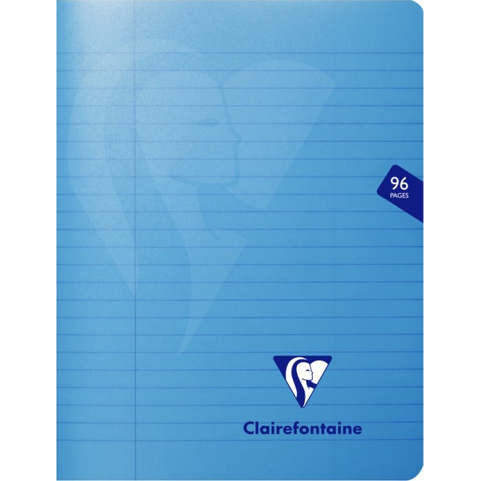 Caiet capsat A5+(17x22 cm), 48 file, Clairefontaine Mymesys, Dictando, Albastru