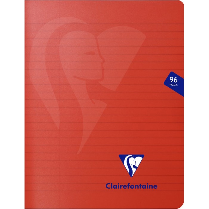 Caiet capsat A5+(17x22 cm), 48 file, Clairefontaine Mymesys, Dictando, Rosu