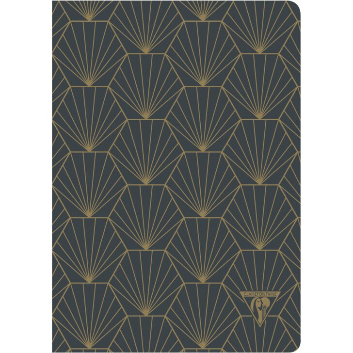 Caiet cusut A5+(14,8x21cm), 48 file, Clairefontaine Neo Deco, Dictando, Bleumarin