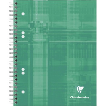 Notebook A5+(16x21 cm) cu spira, 90 file , Clairefontaine Bind'O Block, Matematica, Verde Notebook A5+(16x21 cm) cu spira, 90 file , Clairefontaine Bind'O Block, Matematica, Verde