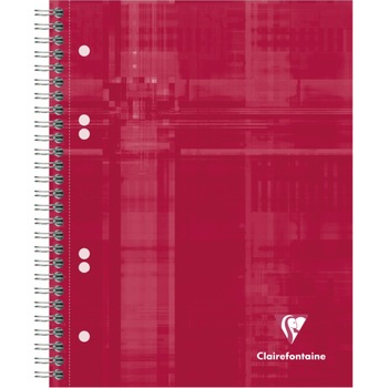 Notebook A5+(16x21 cm) cu spira, 90 file , Clairefontaine Bind'O Block, Dictando, Rosu Notebook A5+(16x21 cm) cu spira, 90 file , Clairefontaine Bind'O Block, Dictando, Rosu