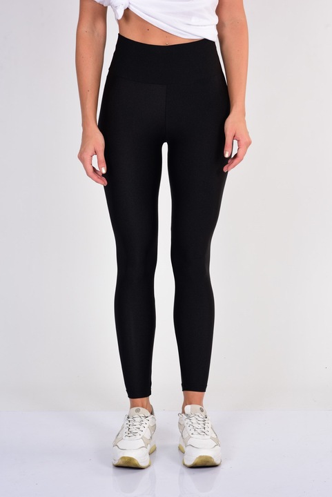 Colanti lungi luciosi, Incebelli, S, lycra, negru, talie inalta