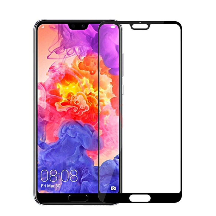Full Glue Optim Protect Secure Glass Fólia kompatibilis a Huawei P20 Pro Black készülékkel