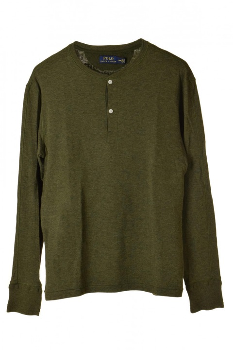 Ralph Lauren sötétzöld, gombos nyakú férfi felső – M