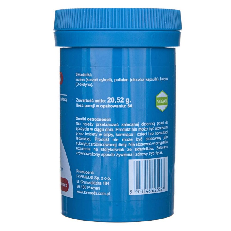 Formeds Bicaps Biotin - 60 Capsules De Biotine - Complément Neuf Pour Cheveux & Ongles